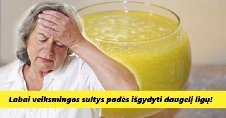 Šios sultys sumažins aukštą kraujospūdį, išgydys gastritą, podagrą, artritą ir kitas ligas!