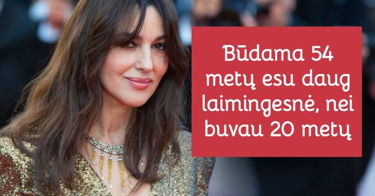 Kodėl Monica Bellucci būdama 50 metų yra daug laimingesnė?