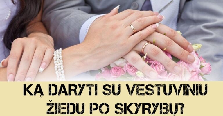 Ką daryti su vestuviniu žiedu po skyrybų? Sužinokite!