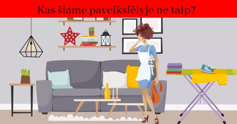 Vienas dalykas šiame paveikslėlyje nėra toks, koks turėtų būti. Ar rasite jį per 5 sekundes?