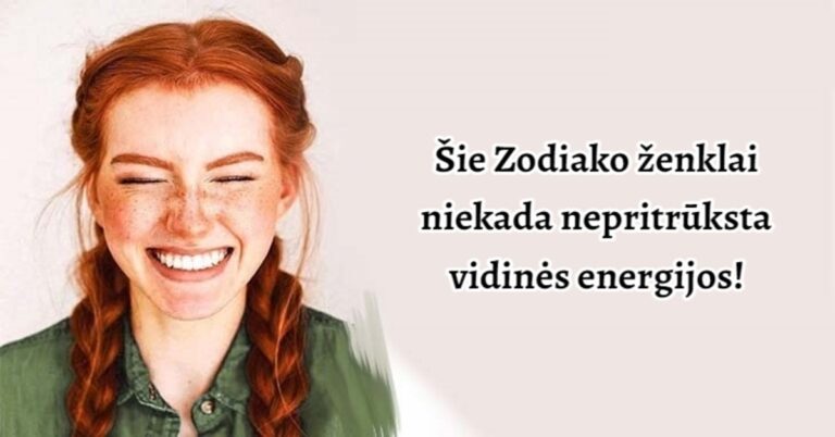 5 Zodiako ženklai, kurie turi nerealias vidinės energijos atsargas