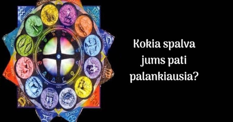 Kokios spalvos yra pačios palankiausios kiekvienam Zodiako ženklui?