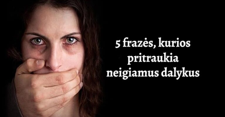 5 frazės, kurios pritraukia neigiamų dalykų į gyvenimą