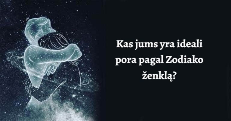 Kuris Zodiako ženklas jums yra tobula pora?