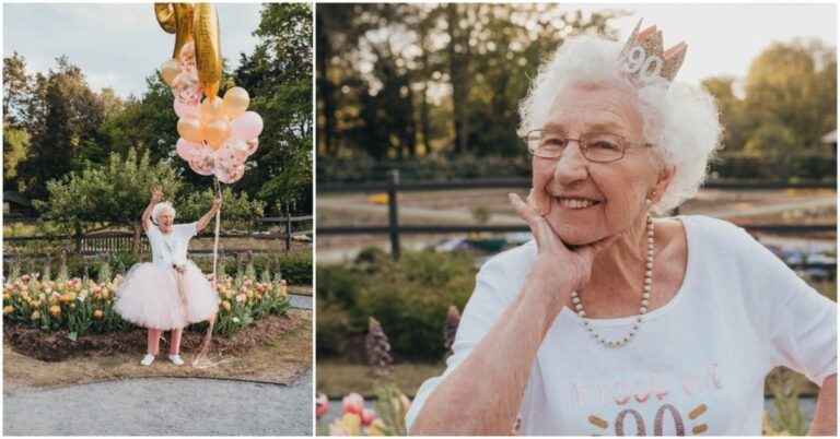 Anūkės dėka 90-metė gimtadienį atšventė kaip tikra princesė