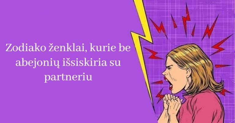 Zodiako ženklai, kurie be abejonių išsiskiria su partneriu