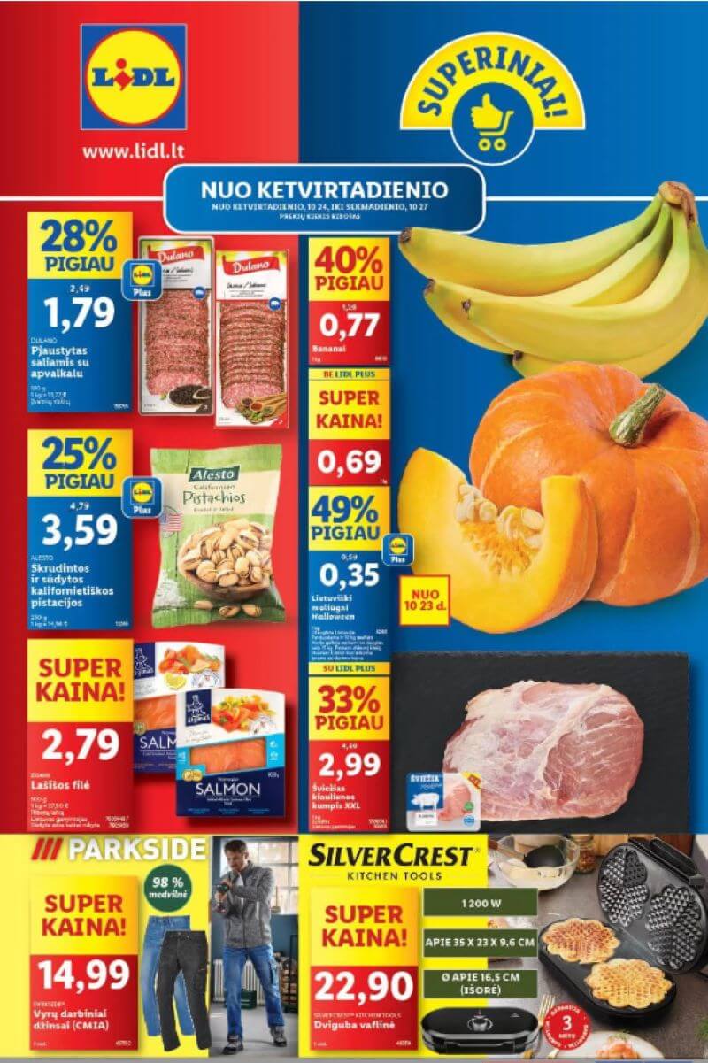 Savaitgalio nuolaidos 10.24-10.27 LIDL