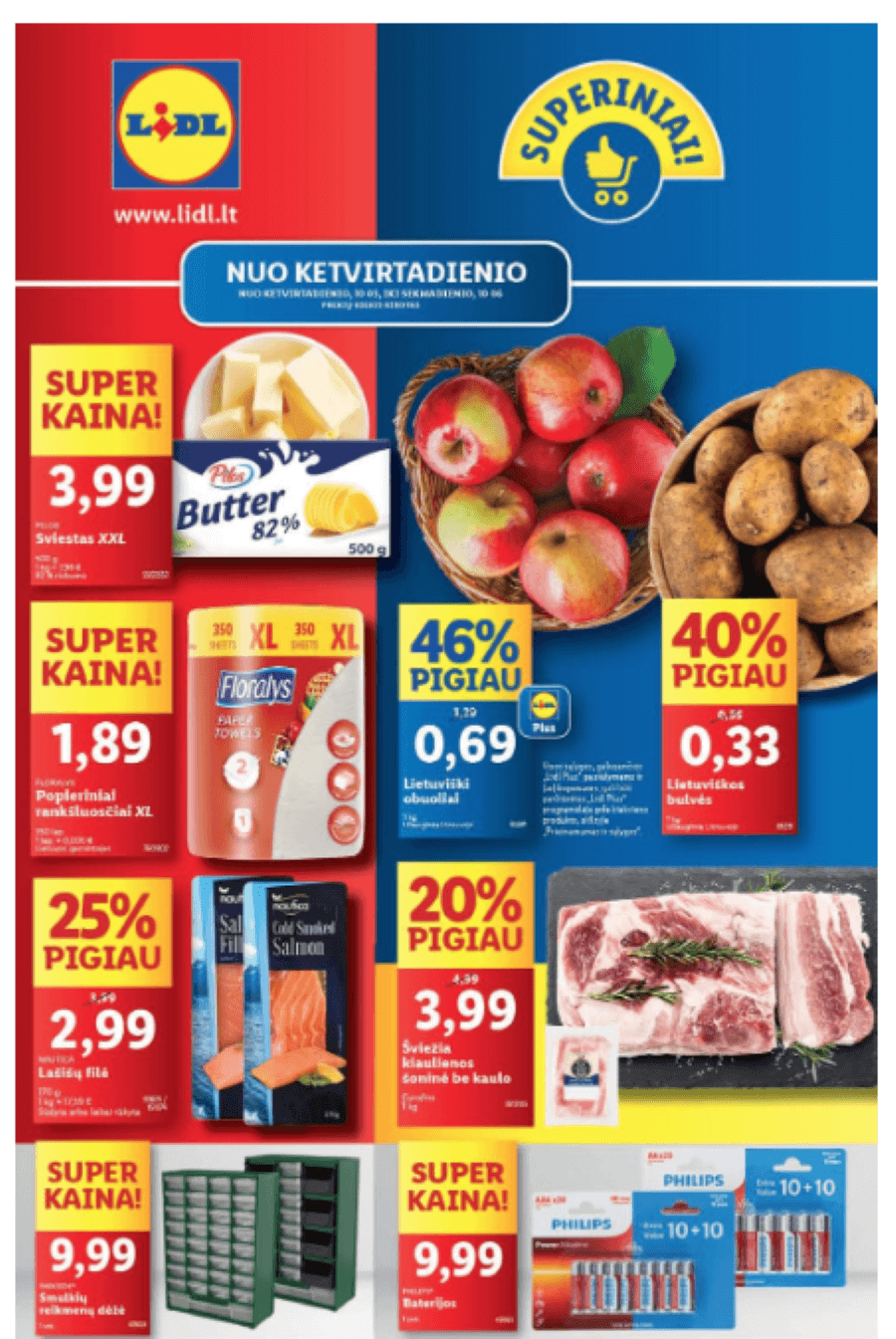 Savaitgalio nuolaidos nuo spalio 3 iki 6 d Lidl