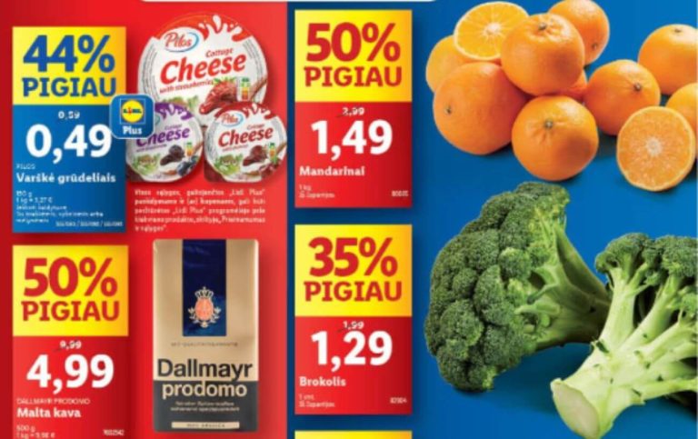 44 savaitės savaitgalio nuolaidos (2024.10.31 - 2024.11.03) – IKI, LIDL, MAXIMA ir RIMI