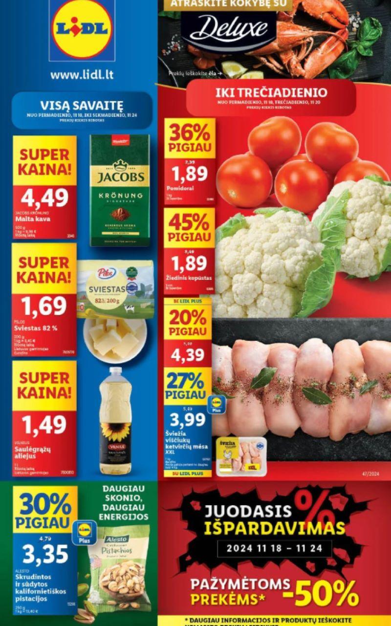 47 savaitės nuolaidos (2024.11.18–11.24) Lidl